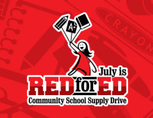 Red for Ed School Drive